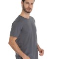 Camiseta de Algodão Premium Cinza Chumbo