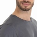 Camiseta de Algodão Premium Cinza Chumbo