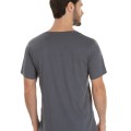 Camiseta de Algodão Premium Cinza Chumbo