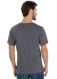 Camiseta de Algodão Premium Cinza Chumbo