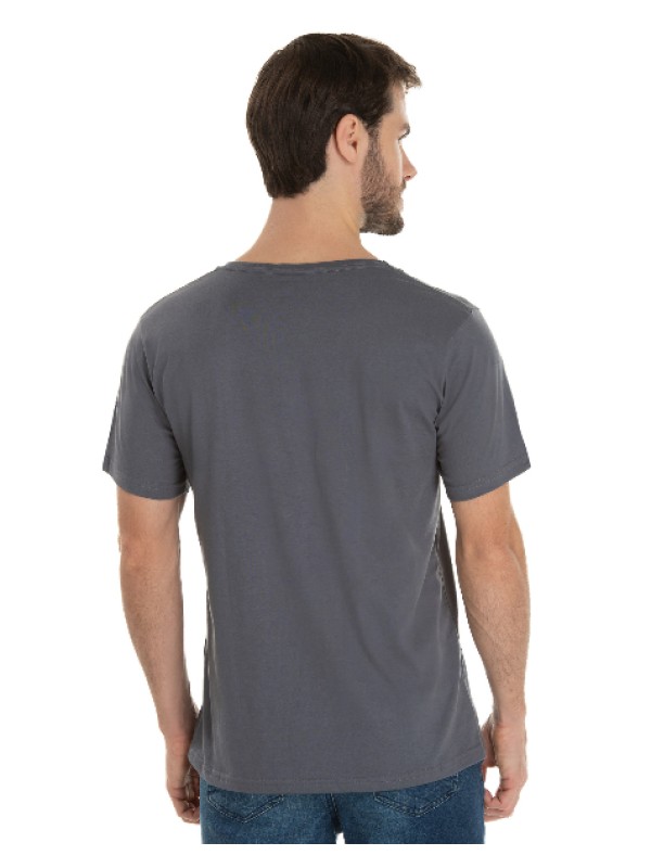 Camiseta de Algodão Premium Cinza Chumbo Camiseta de Algodão Premium Cinza Chumbo