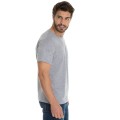 Camiseta de Algodão Premium Cinza Mescla