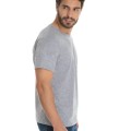 Camiseta de Algodão Premium Cinza Mescla