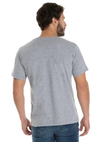 Camiseta de Algodão Premium Cinza Mescla