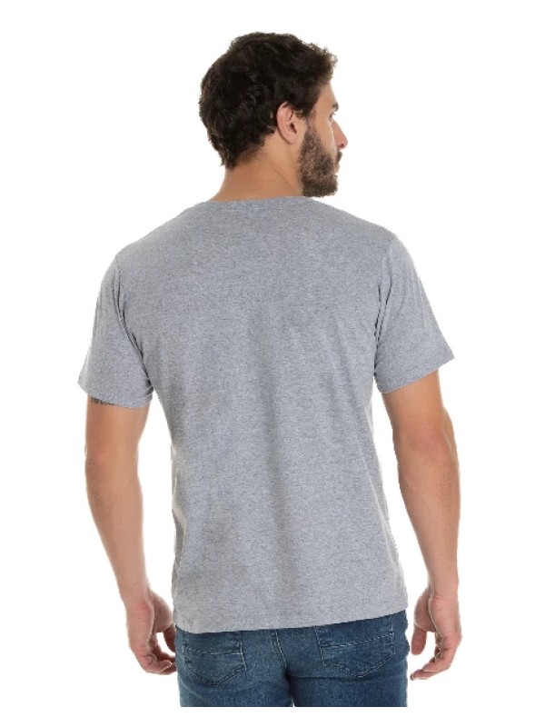 Camiseta de Algodão Premium Cinza Mescla Camiseta de Algodão Premium Cinza Mescla
