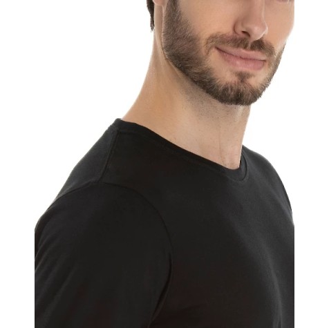 Camiseta de Algodão Premium Preta
