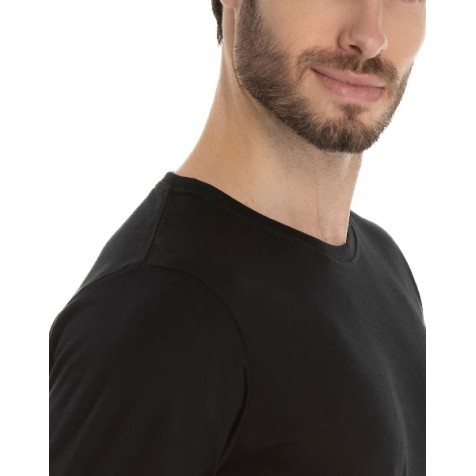 Camiseta de Algodão Premium Preta