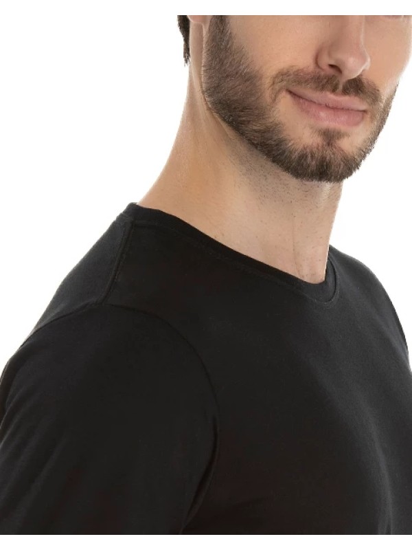 Camiseta de Algodão Premium Preta
