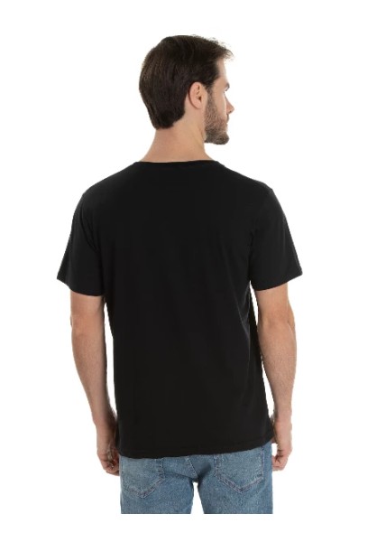 Camiseta de Algodão Premium Preta