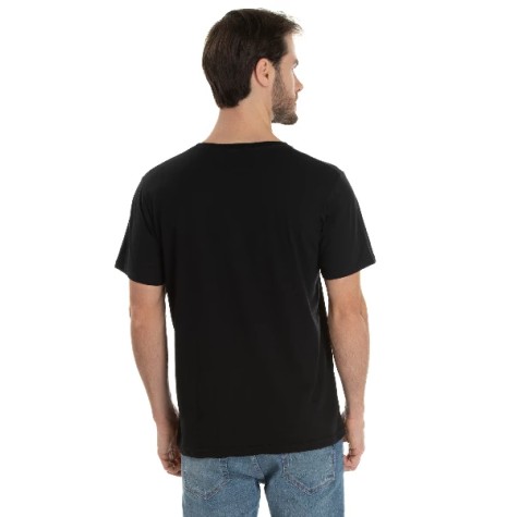 Camiseta de Algodão Premium Preta
