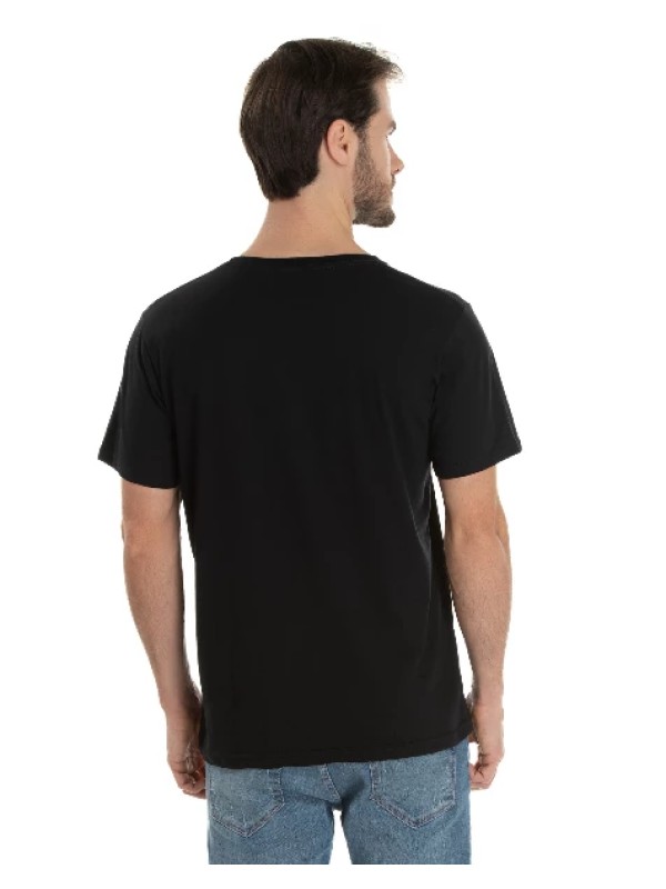 Camiseta de Algodão Premium Preta