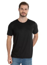Camiseta de Algodão Premium Preta