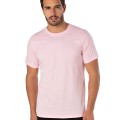 Camiseta de Algodão Premium Rosa Claro