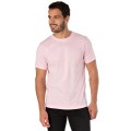 Camiseta de Algodão Premium Rosa Claro