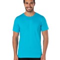Camiseta de Algodão Premium Turquesa