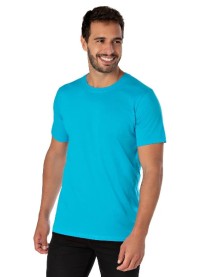 Camiseta de Algodão Premium Turquesa