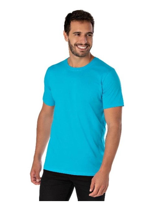 Camiseta de Algodão Premium Turquesa Camiseta de Algodão Premium Turquesa