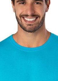Camiseta de Algodão Premium Turquesa