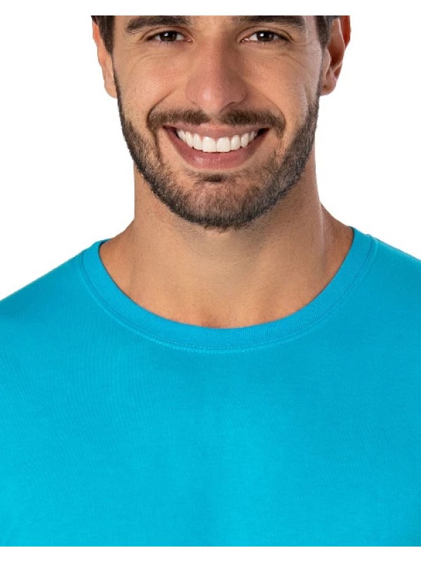 Camiseta de Algodão Premium Turquesa Camiseta de Algodão Premium Turquesa