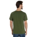 Camiseta de Algodão Premium Verde Militar