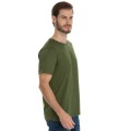 Camiseta de Algodão Premium Verde Militar