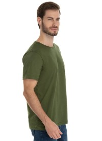 Camiseta de Algodão Premium Verde Militar
