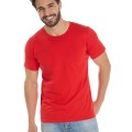 Camiseta de Algodão Premium Vermelha