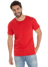 Camiseta de Algodão Premium Vermelha