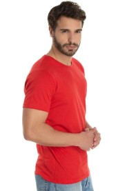 Camiseta de Algodão Premium Vermelha
