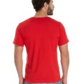 Camiseta de Algodão Premium Vermelha