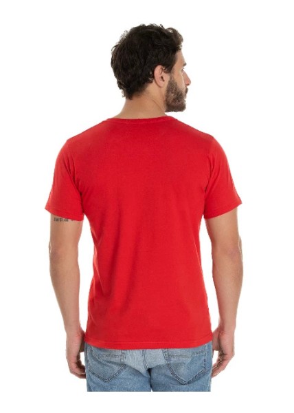 Camiseta de Algodão Premium Vermelha