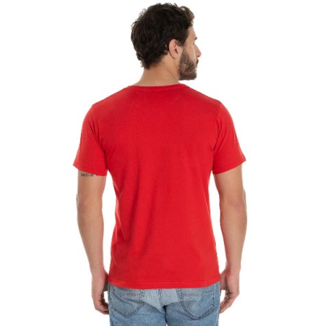 Camiseta de Algodão Premium Vermelha