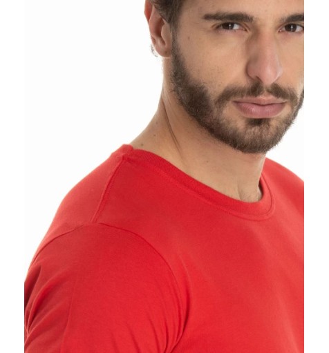 Camiseta de Algodão Premium Vermelha