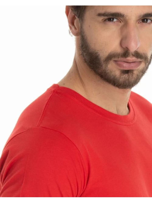 Camiseta de Algodão Premium Vermelha Camiseta de Algodão Premium Vermelha