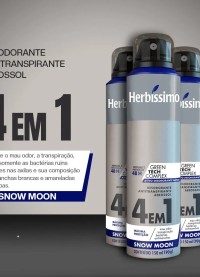 Desodorante Aerosol Antitranspirante Herbíssimo Snow Moon