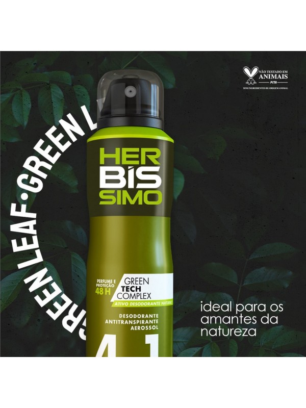 Desodorante Aerosol Antitranspirante Herbíssimo Green Leaf
