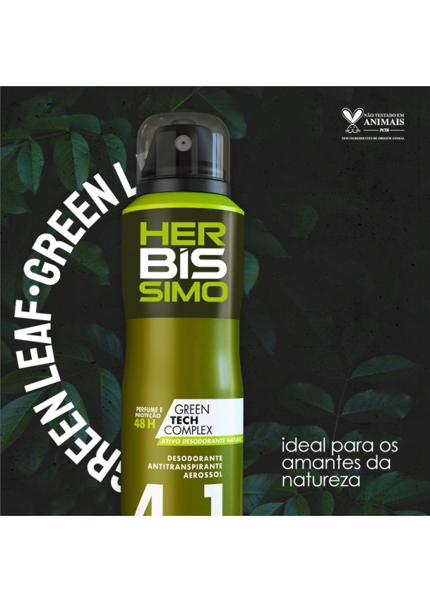 Desodorante Aerosol Antitranspirante Herbíssimo Green Leaf