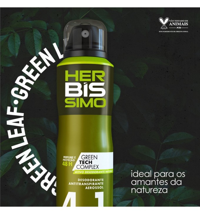 Desodorante Aerosol Antitranspirante Herbíssimo Green Leaf Desodorante Aerosol Antitranspirante Herbíssimo Green Leaf