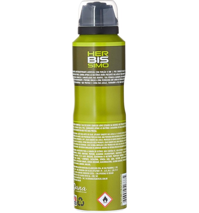 Desodorante Aerosol Antitranspirante Herbíssimo Green Leaf Desodorante Aerosol Antitranspirante Herbíssimo Green Leaf