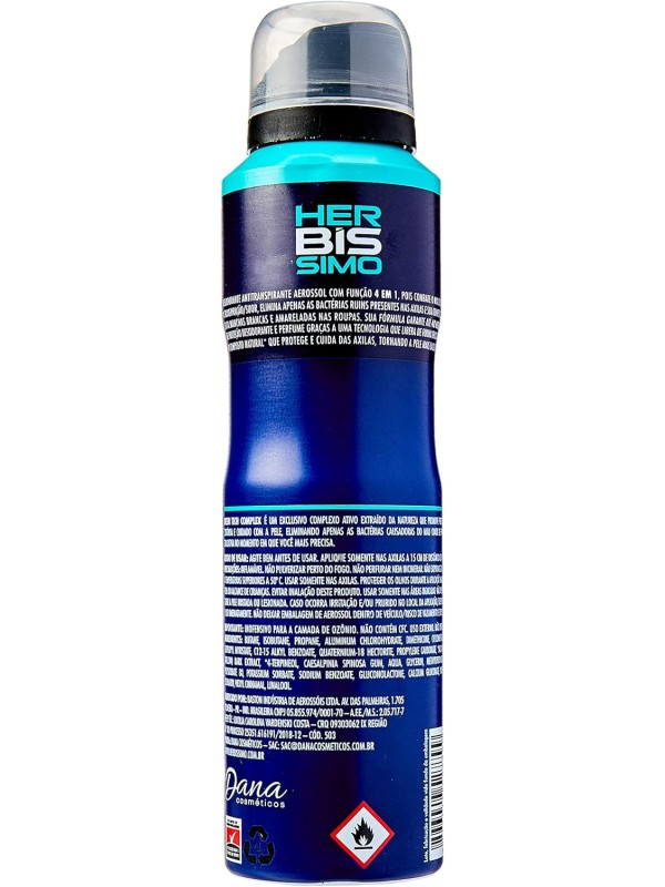 Desodorante Aerosol Antitranspirante Herbíssimo Blue Ice