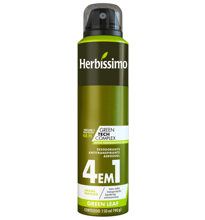 Desodorante Aerosol Antitranspirante Herbíssimo Green Leaf Desodorante Aerosol Antitranspirante Herbíssimo Green Leaf