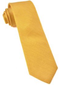 Gravata Masculina Slim Skinny Amarelo
