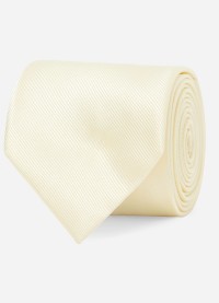 Gravata Masculina Slim Skinny Amarelo Claro