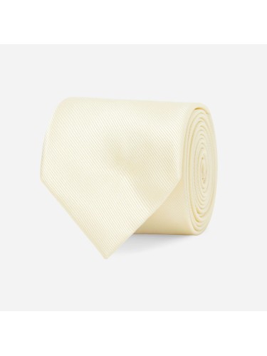 Gravata Masculina Slim Skinny Amarelo Claro