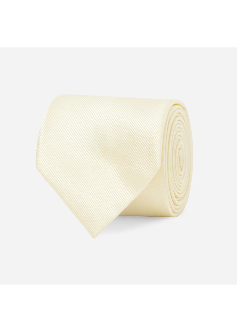 Gravata Masculina Slim Skinny Amarelo Claro