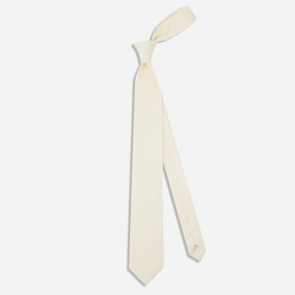 Gravata Masculina Slim Skinny Branca