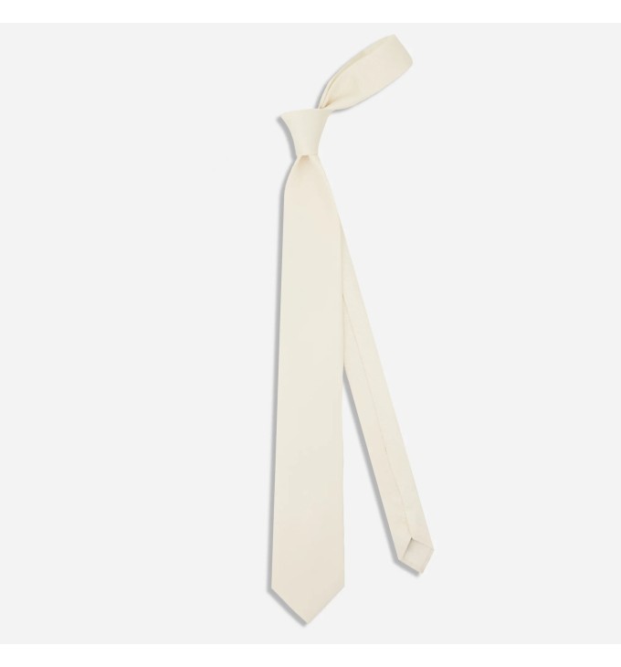 Gravata Masculina Slim Skinny Branca