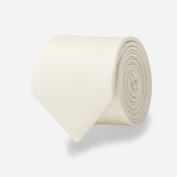 Gravata Masculina Slim Skinny Branca