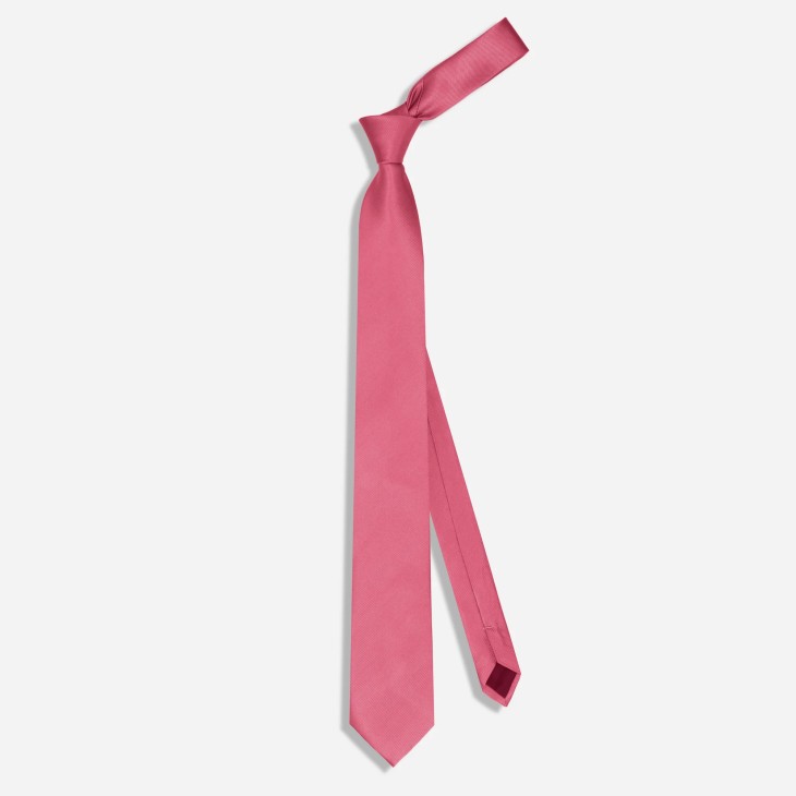 Gravata Masculina Slim Skinny Rosa Pink