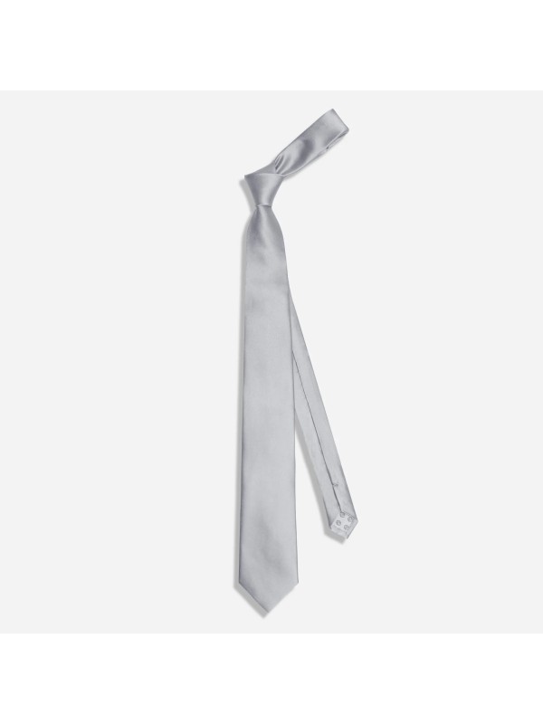 Gravata Masculina Slim Skinny Cinza Prata Gravata Masculina Slim Skinny Cinza Prata